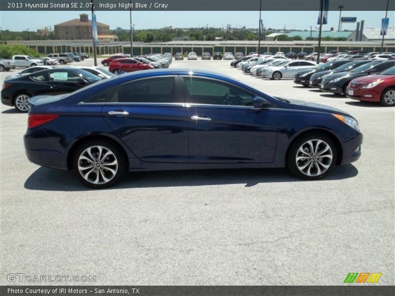 Indigo Night Blue / Gray 2013 Hyundai Sonata SE 2.0T