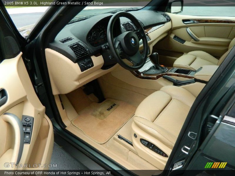 Front Seat of 2005 X5 3.0i