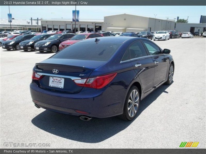 Indigo Night Blue / Gray 2013 Hyundai Sonata SE 2.0T