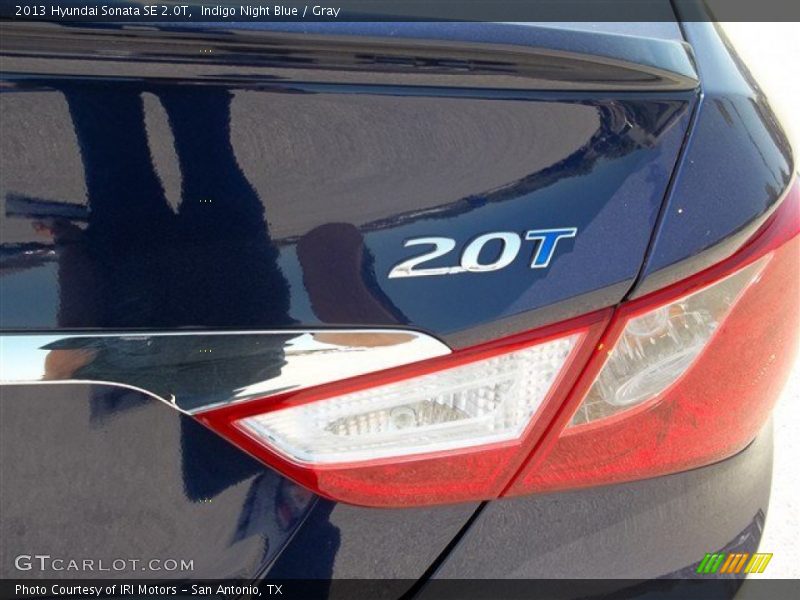 Indigo Night Blue / Gray 2013 Hyundai Sonata SE 2.0T
