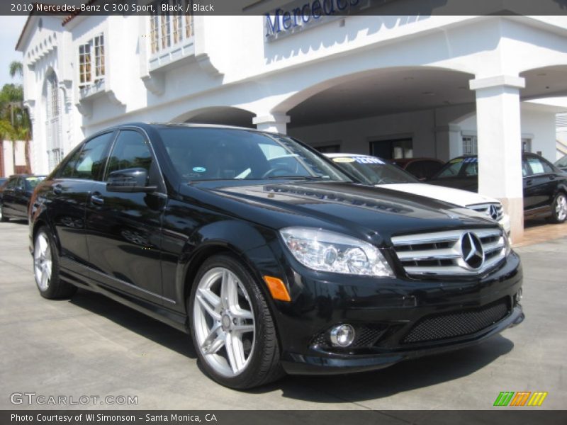 Black / Black 2010 Mercedes-Benz C 300 Sport
