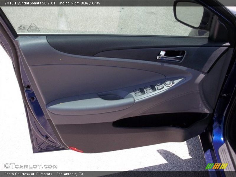Indigo Night Blue / Gray 2013 Hyundai Sonata SE 2.0T