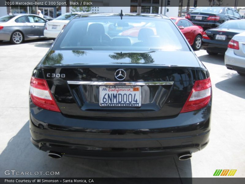 Black / Black 2010 Mercedes-Benz C 300 Sport