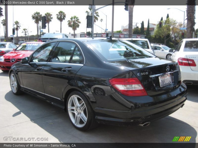 Black / Black 2010 Mercedes-Benz C 300 Sport
