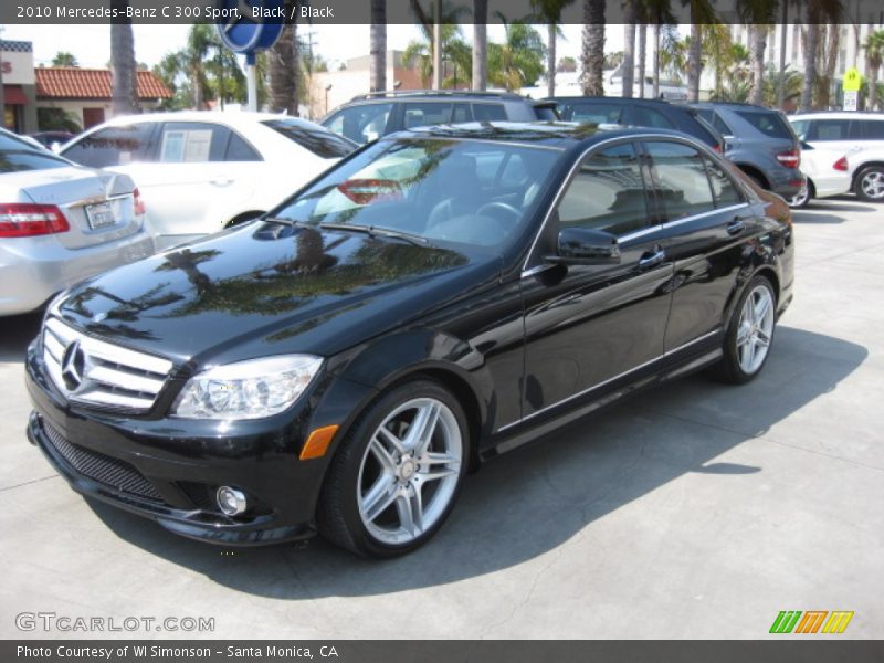 Black / Black 2010 Mercedes-Benz C 300 Sport