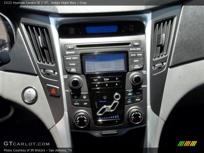 Indigo Night Blue / Gray 2013 Hyundai Sonata SE 2.0T