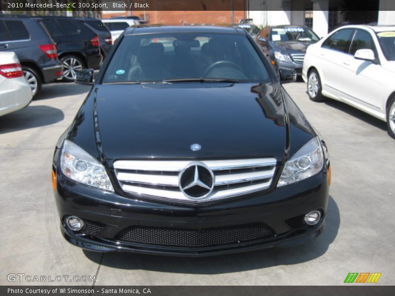 Black / Black 2010 Mercedes-Benz C 300 Sport