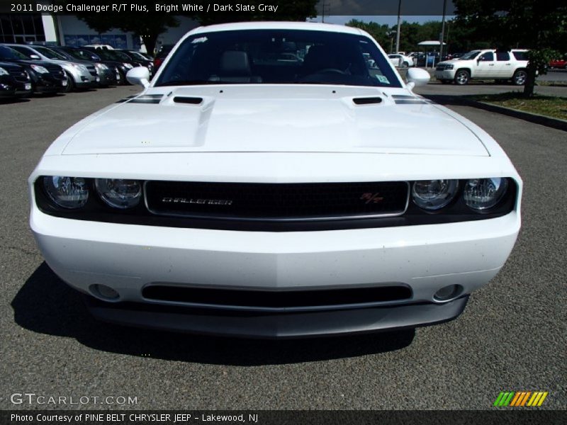 Bright White / Dark Slate Gray 2011 Dodge Challenger R/T Plus