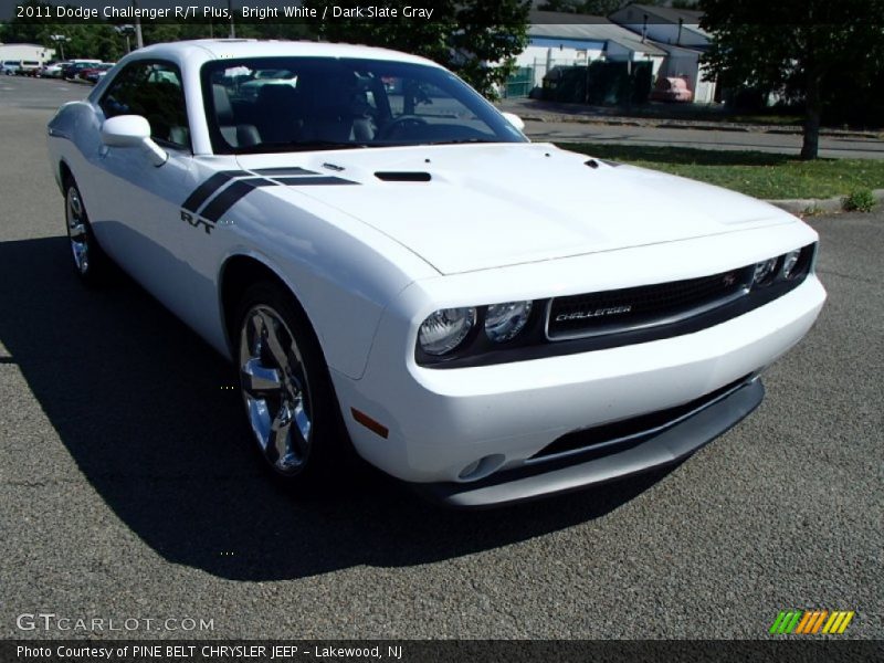 Bright White / Dark Slate Gray 2011 Dodge Challenger R/T Plus