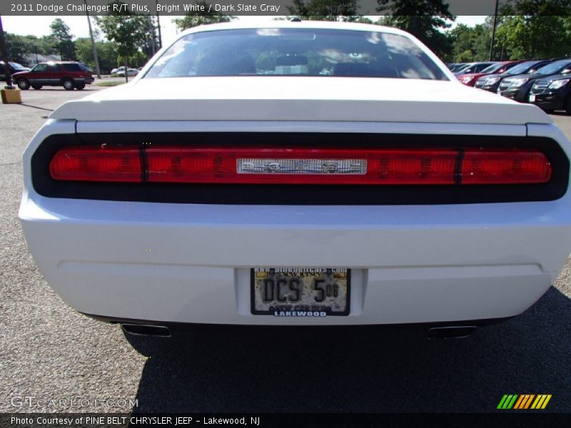 Bright White / Dark Slate Gray 2011 Dodge Challenger R/T Plus