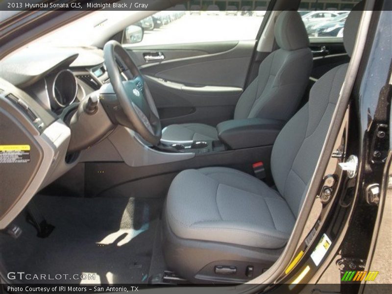 Midnight Black / Gray 2013 Hyundai Sonata GLS
