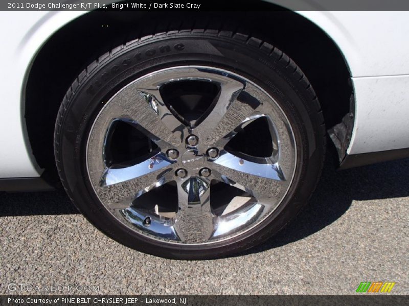 Bright White / Dark Slate Gray 2011 Dodge Challenger R/T Plus