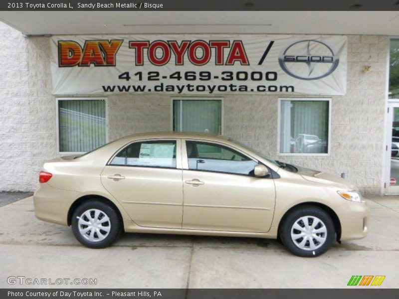 Sandy Beach Metallic / Bisque 2013 Toyota Corolla L