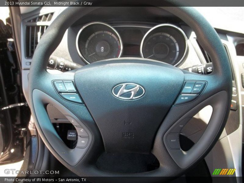 Midnight Black / Gray 2013 Hyundai Sonata GLS