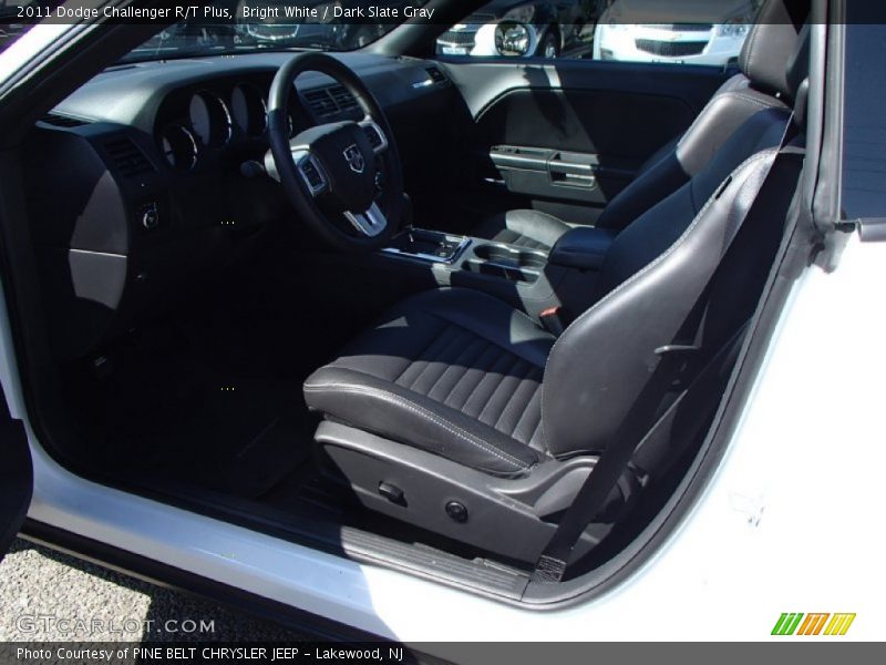 Bright White / Dark Slate Gray 2011 Dodge Challenger R/T Plus