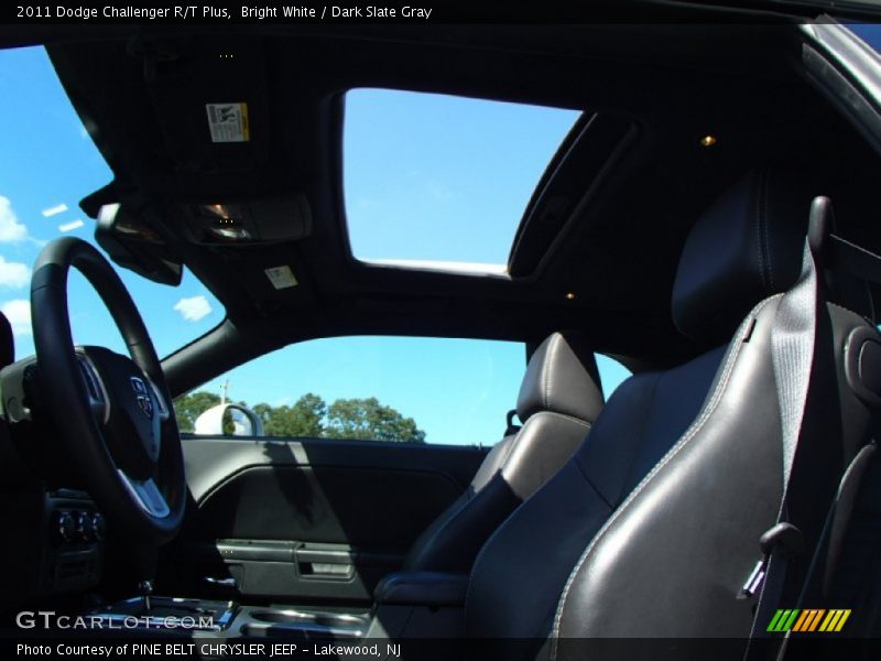 Bright White / Dark Slate Gray 2011 Dodge Challenger R/T Plus