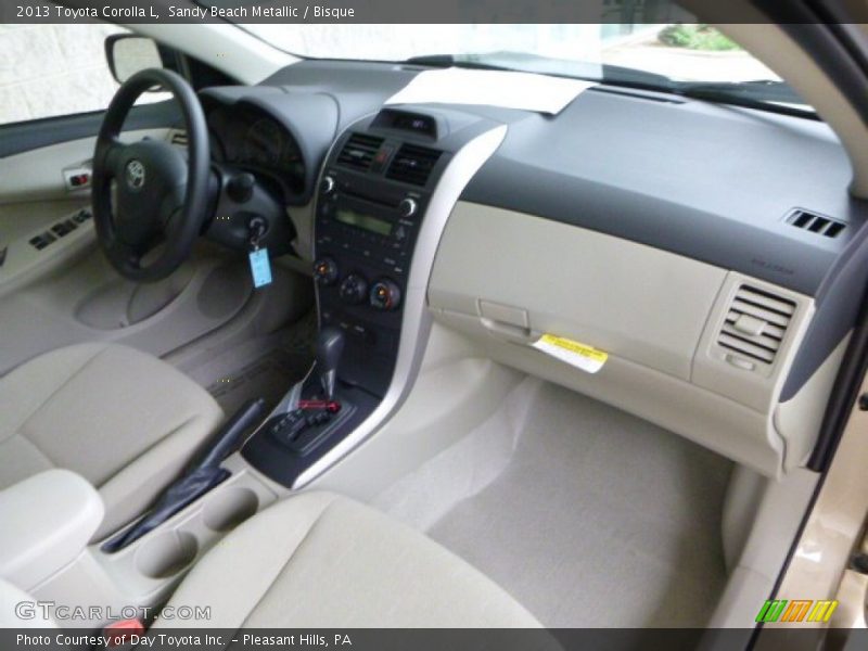 Dashboard of 2013 Corolla L