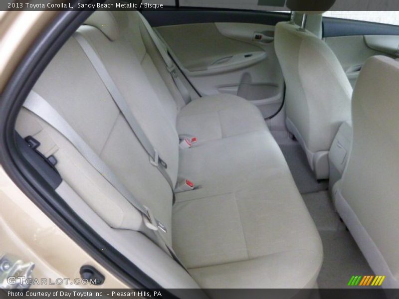 Rear Seat of 2013 Corolla L