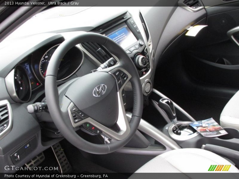 Ultra Black / Gray 2013 Hyundai Veloster