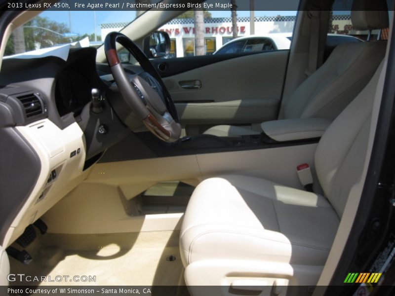 Fire Agate Pearl / Parchment/Espresso Birds Eye Maple 2013 Lexus RX 450h