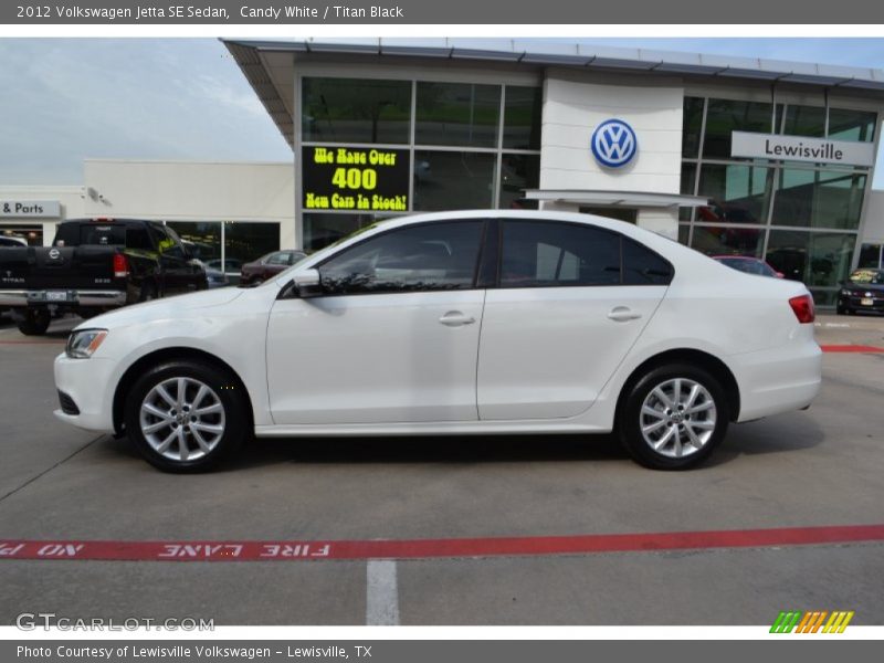 Candy White / Titan Black 2012 Volkswagen Jetta SE Sedan