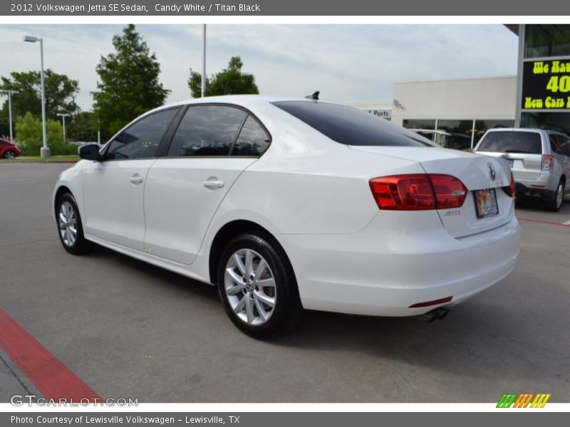 Candy White / Titan Black 2012 Volkswagen Jetta SE Sedan