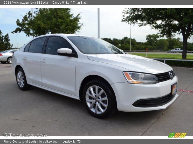 Candy White / Titan Black 2012 Volkswagen Jetta SE Sedan
