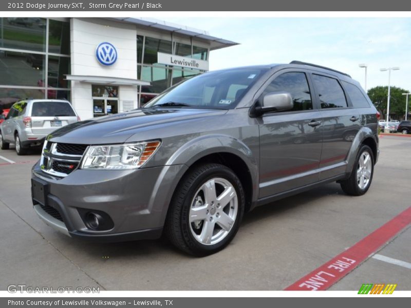 Storm Grey Pearl / Black 2012 Dodge Journey SXT