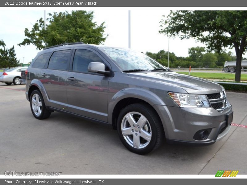 Storm Grey Pearl / Black 2012 Dodge Journey SXT