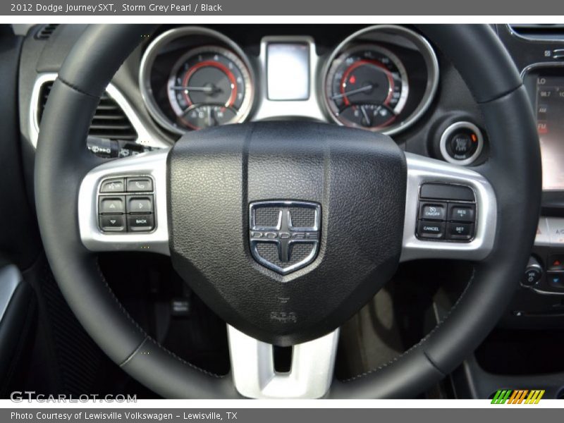 Storm Grey Pearl / Black 2012 Dodge Journey SXT