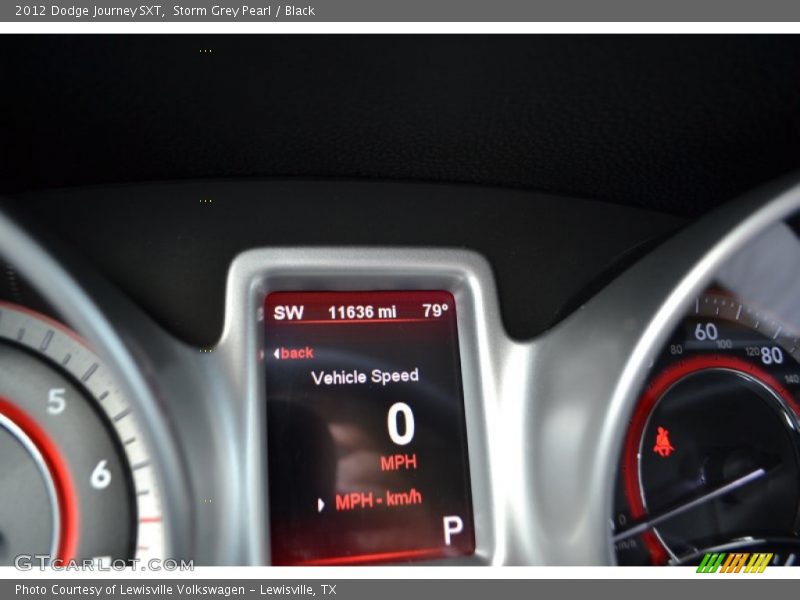 Storm Grey Pearl / Black 2012 Dodge Journey SXT