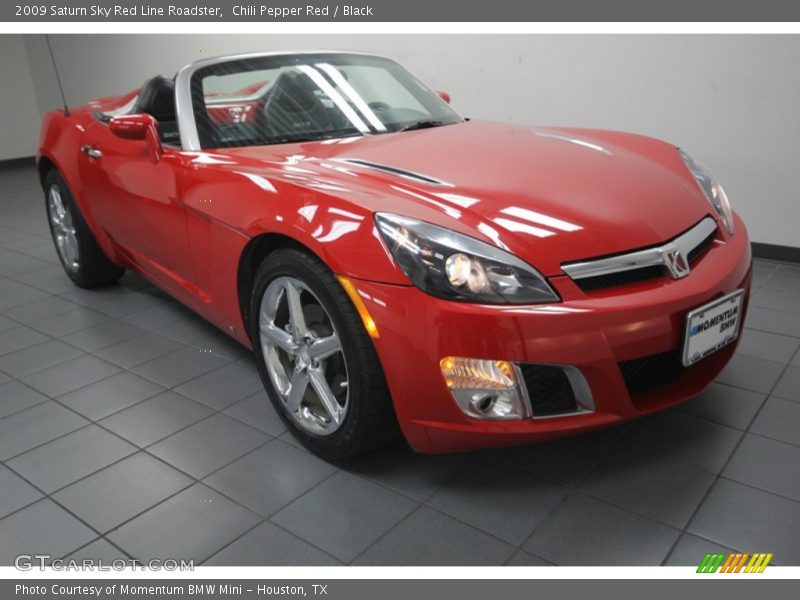 Chili Pepper Red / Black 2009 Saturn Sky Red Line Roadster