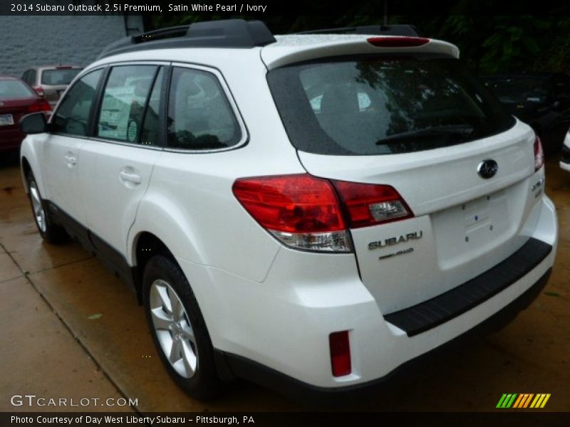 Satin White Pearl / Ivory 2014 Subaru Outback 2.5i Premium