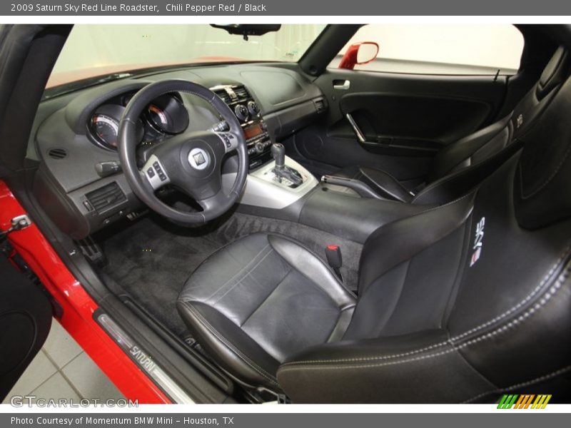  2009 Sky Red Line Roadster Black Interior