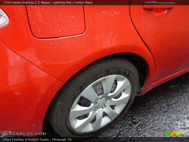 Lightning Red / Carbon Black 2009 Subaru Impreza 2.5i Wagon
