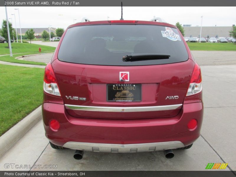 Ruby Red / Tan 2008 Saturn VUE XR AWD