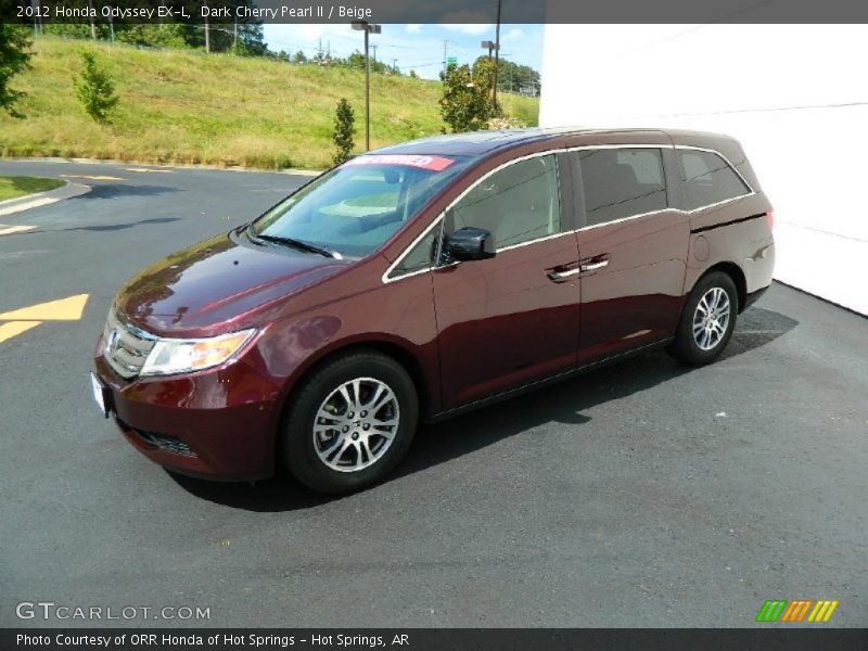 Dark Cherry Pearl II / Beige 2012 Honda Odyssey EX-L