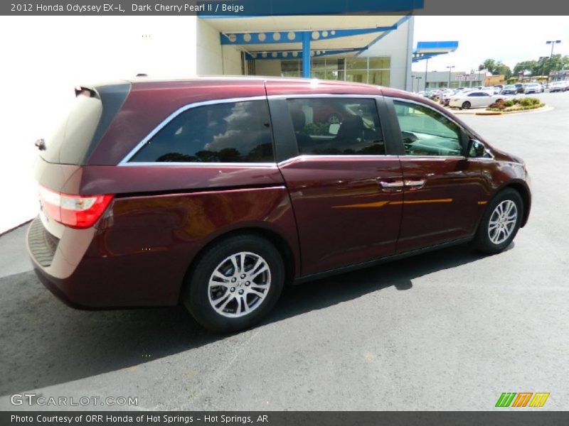 Dark Cherry Pearl II / Beige 2012 Honda Odyssey EX-L