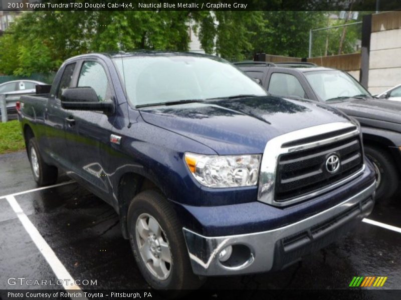 Nautical Blue Metallic / Graphite Gray 2010 Toyota Tundra TRD Double Cab 4x4