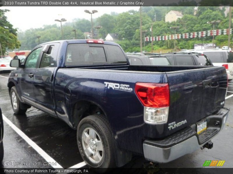 Nautical Blue Metallic / Graphite Gray 2010 Toyota Tundra TRD Double Cab 4x4