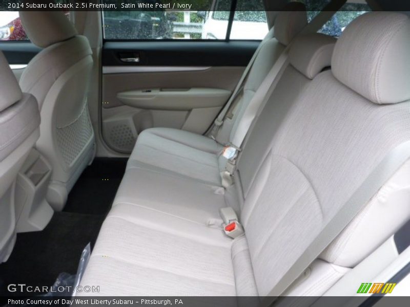 Satin White Pearl / Ivory 2014 Subaru Outback 2.5i Premium