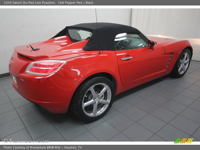 Chili Pepper Red / Black 2009 Saturn Sky Red Line Roadster