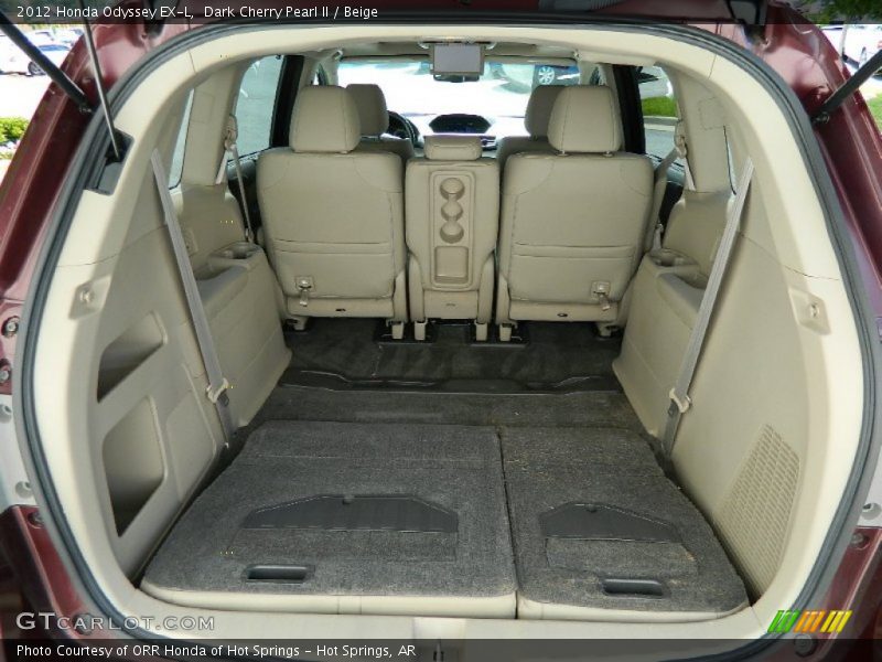 Dark Cherry Pearl II / Beige 2012 Honda Odyssey EX-L