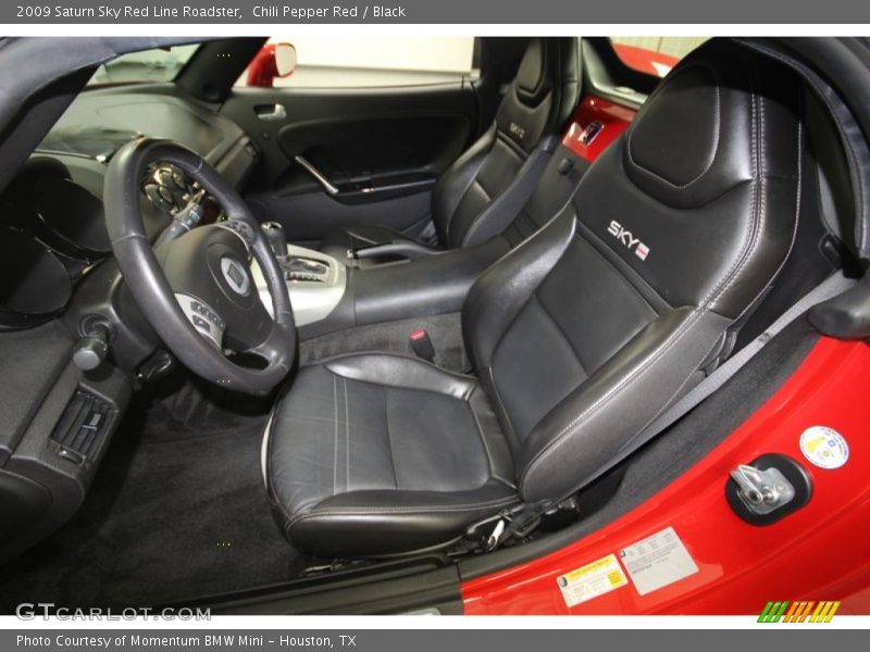 Front Seat of 2009 Sky Red Line Roadster
