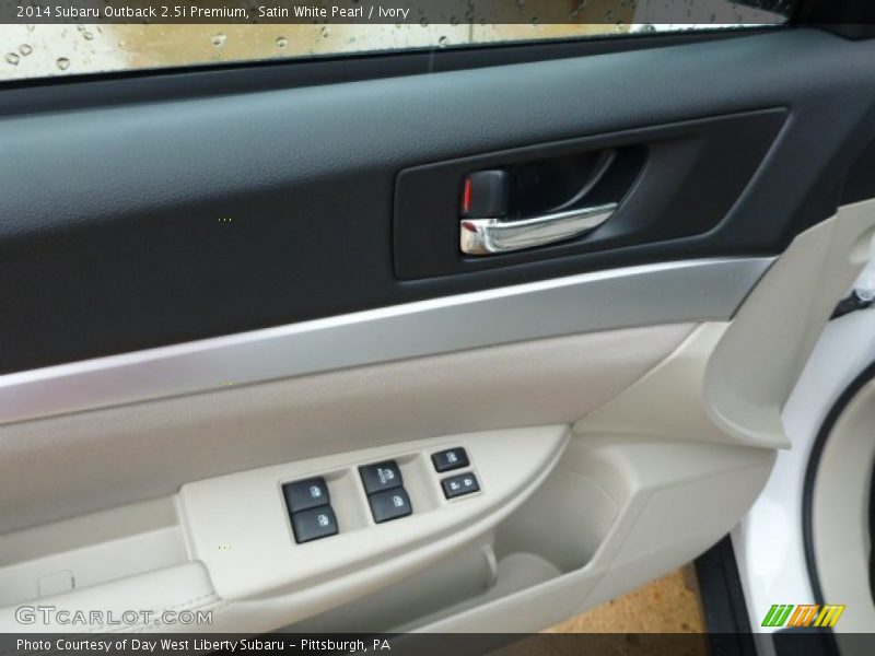 Satin White Pearl / Ivory 2014 Subaru Outback 2.5i Premium