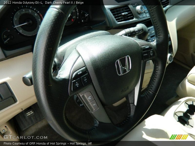 Dark Cherry Pearl II / Beige 2012 Honda Odyssey EX-L