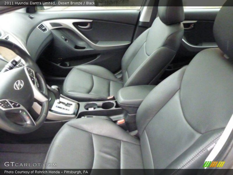 Desert Bronze / Black 2011 Hyundai Elantra Limited