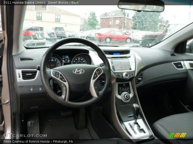 Desert Bronze / Black 2011 Hyundai Elantra Limited