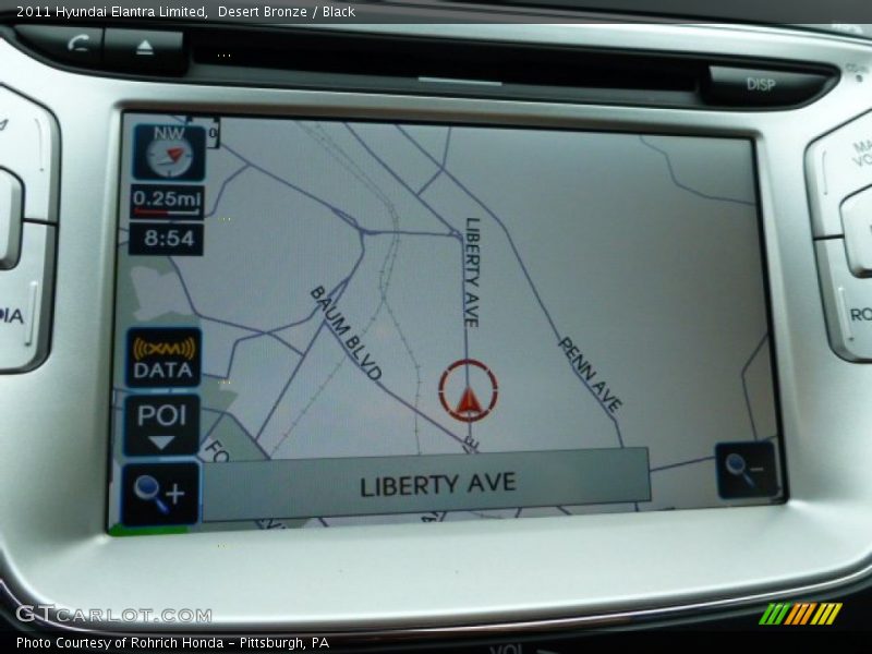 Desert Bronze / Black 2011 Hyundai Elantra Limited