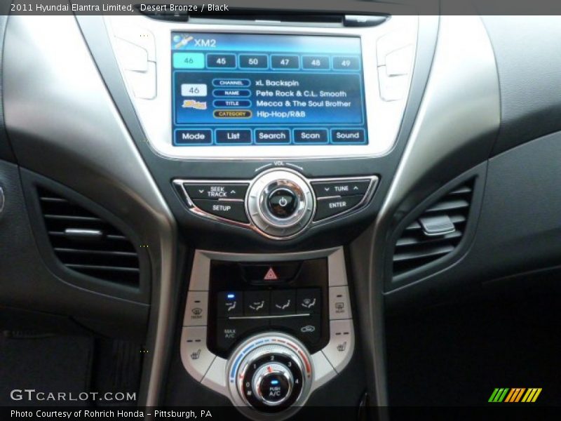 Desert Bronze / Black 2011 Hyundai Elantra Limited